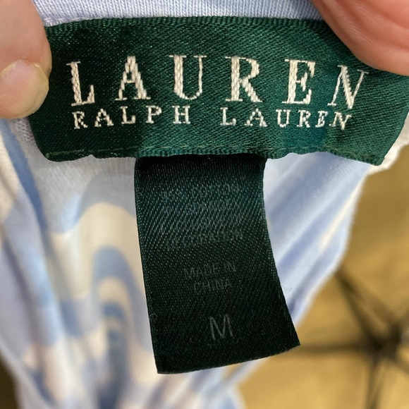 Lauren Ralph Lauren Striped Sleeveless Nightgown |Size Medium - Picture 6 of 6